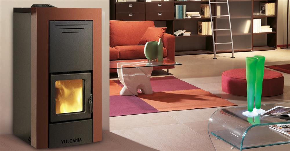 termostufa a pellet vulcania millennium