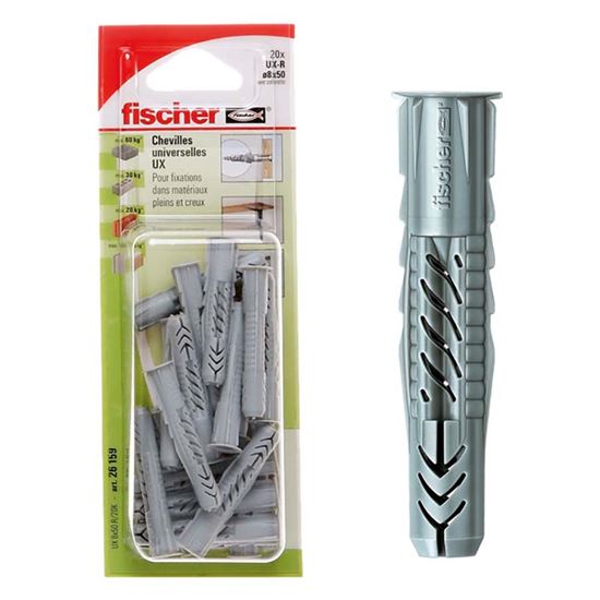 Immagine di TASSELLO UNIVERSALE IN NYLON, UX 12X70, 25 PEZZI