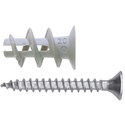 Immagine di TASSELLO IN NYLON, PER CARTONGESSO, CON VITE TSP GKS, 50 PEZZI