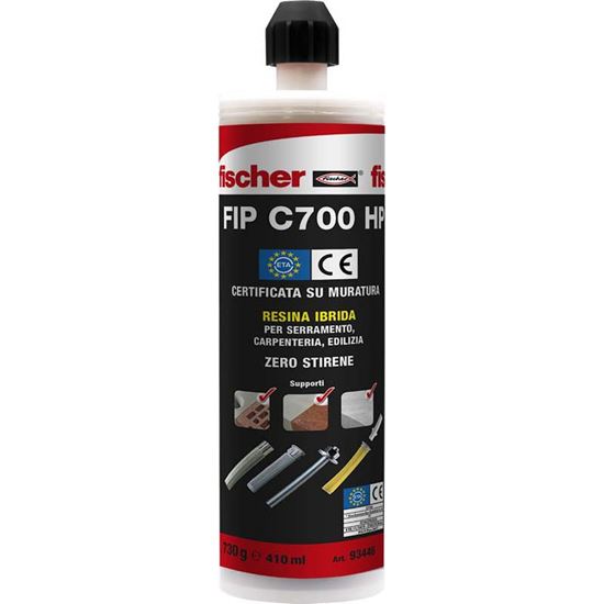 Immagine di RESINA IN CARTUCCIA, POLIESTERE IBRIDO 410 ML, 2 MISCELATORI, FIP C 700 HP