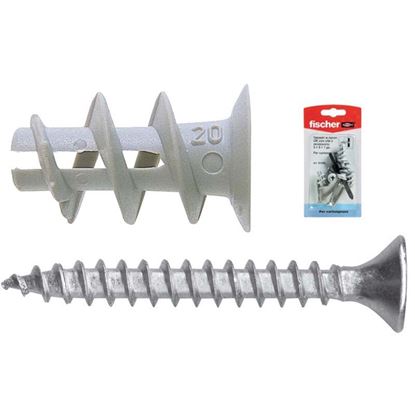 Immagine di TASSELLI IN NYLON, CON VITI ED INSERTO GKSK, 5 PEZZI