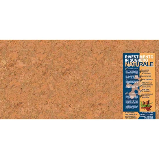 Immagine di RIVESTIMENTO IN SUGHERO, LASTRA 30X60 CM, SPESS.3 MM, ASPETTO MARMOREO REALIZZATO CON FIBRE SENZA GRANULI, CONF.5 PEZZI
