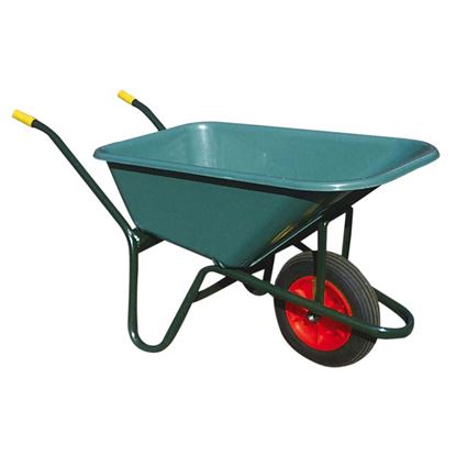 Immagine di CARRIOLA PLASTICA VERDEGARDEN VASCA 100 LT, TUBO Ø 30 MM