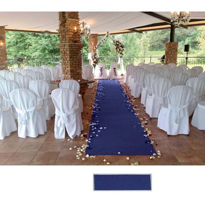 Immagine di PAVIMENTO TESSILE STAND 227, AGUGLIATO PIATTO, IN POLIPROPILENE, FONDO RESINATO, SPESSORE 2,7 MM, H 1 MT, COLORE BLU