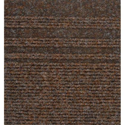 Immagine di PASSATOIA GENOVA, AGUGLIATO VERTICALE CON BANDE LATERALI, IN POLIPROPILENE, SPESSORE 7 MM, H 67 CM, COLORE BRUCIATO