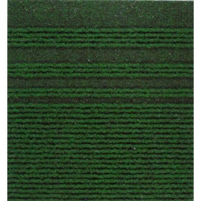 Immagine di PASSATOIA GENOVA, AGUGLIATO VERTICALE CON BANDE LATERALI, IN POLIPROPILENE, SPESSORE 7 MM, H 67 CM, COLORE VERDE