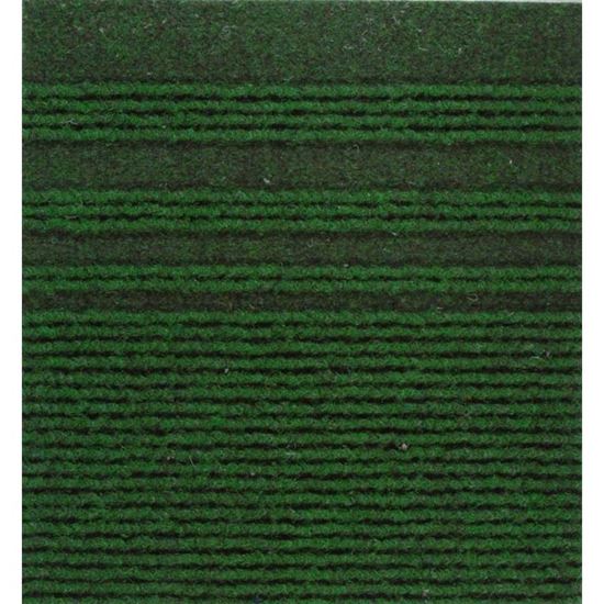 Immagine di PASSATOIA GENOVA, AGUGLIATO VERTICALE CON BANDE LATERALI, IN POLIPROPILENE, SPESSORE 7 MM, H 67 CM, COLORE VERDE