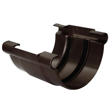 Immagine di GIUNZIONE TECNO IMAC, LUNA, ESTERNA PER CANALE DI GRONDA, COLORE MARRONE