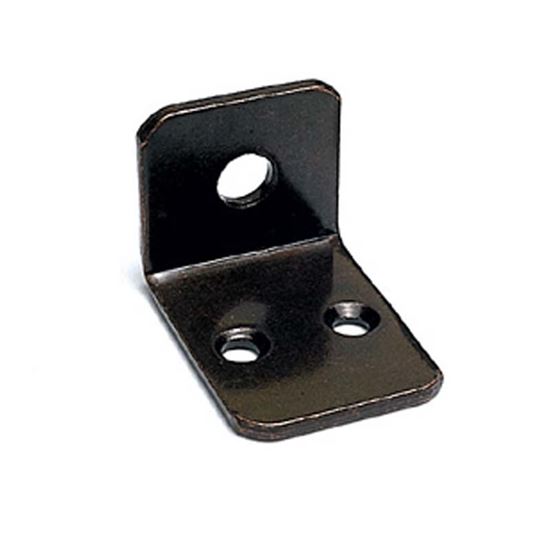 Immagine di 12 ANGOLI FERRO BRONZATO, FORO Ø 6 MM, 18X25 MM