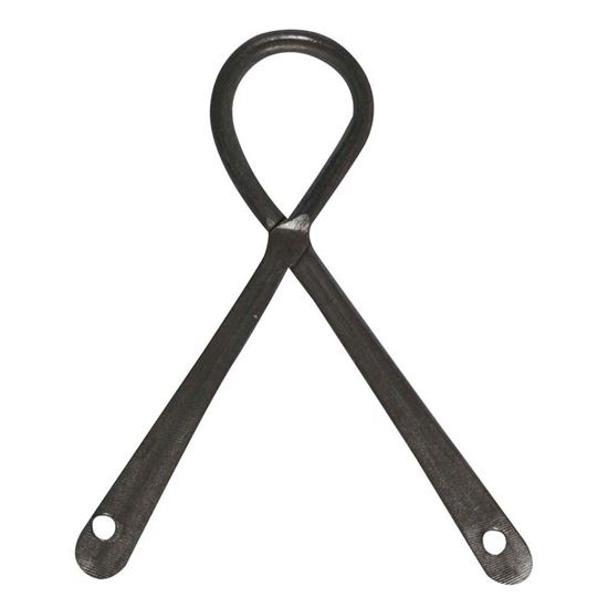 Immagine di 2 ATTACCAGLIE AD OCCHIELLO, FERRO GREZZO