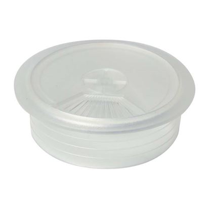 Immagine di 2 BOCCHETTE PASSACAVI, Ø 60 MM, FINITURA TRASPARENTE