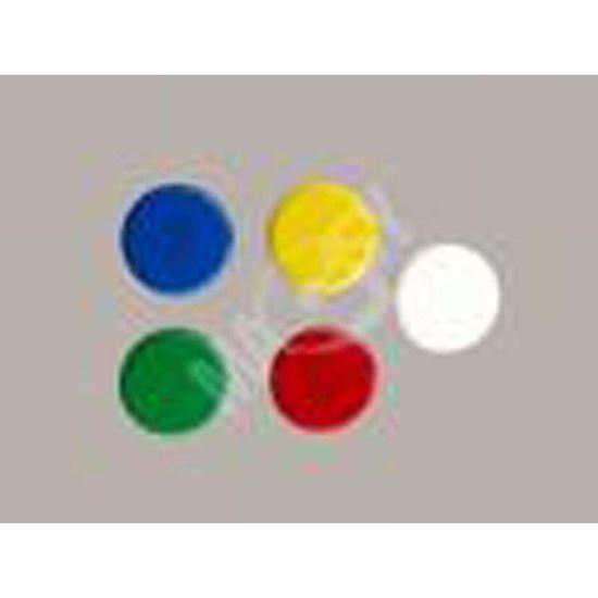 Immagine di 4 BOTTONI MAGNETICI PLASTICA, COLORI VARI, Ø 25 MM