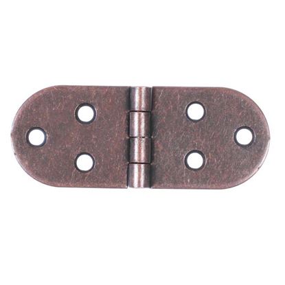 Immagine di 2 CERNIERE A BISCOTTO, SENZA FERMO, BRONZO, 30X80 MM