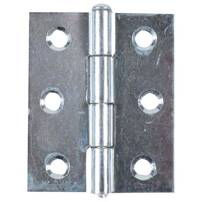 Immagine di 2 CERNIERE SPINA ESTRAIBILE, ZINCATE, 50X40 MM