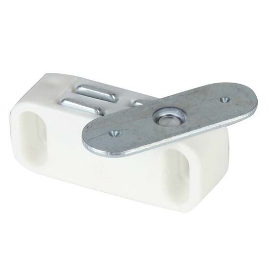 Immagine di 4 CHIUSURA MAGNETICA, CON PIASTRA, COLORE BIANCO, 4 PZ