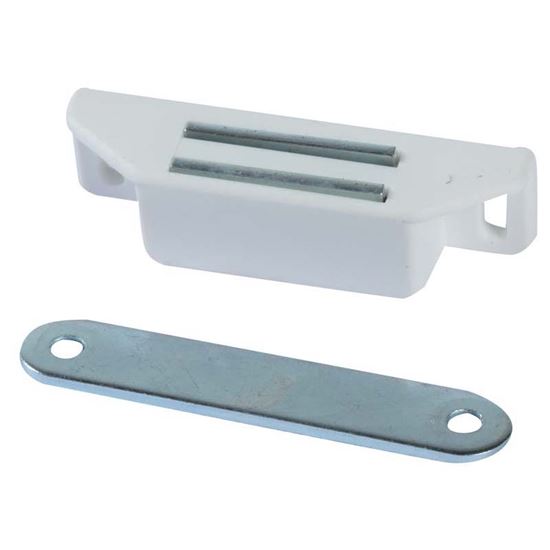Immagine di 2 CHIUSURE MAGNETICHE PER SPORTELLI, COLORE BIANCO