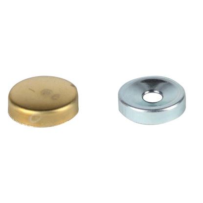 Immagine di 10 COPRIVITE BOMBATA, Ø 14 MM, COLORE NICHELATO