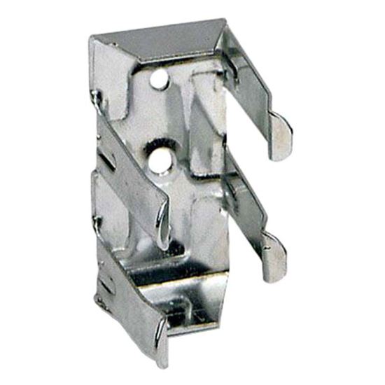 Immagine di GANCIO A MOLLA, PER FISSAGGIO BATTISCOPA, Ø 28 MM, FERRO ZINCATO