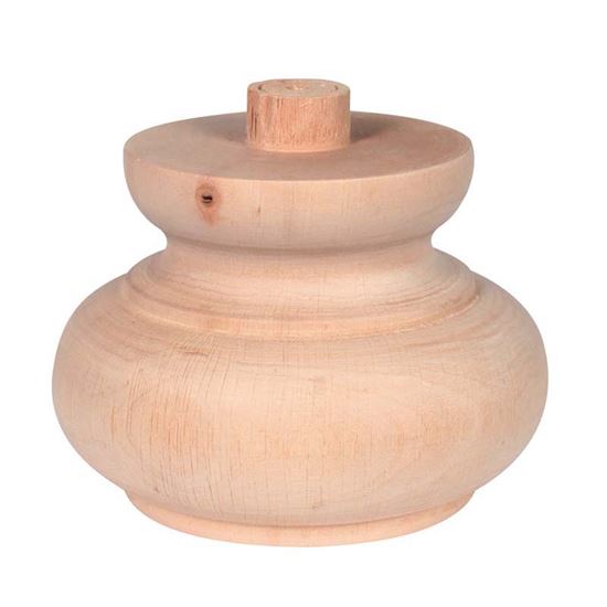 Immagine di PIEDE IN LEGNO NATURALE, Ø 130XH76 MM