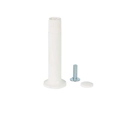 Immagine di PIEDE IN ABS, REGOLABILE, PER MOBILI CUCINA, COLORE BIANCO, ALTEZZA 100 MM