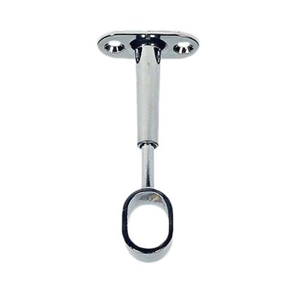 Immagine di REGGITUBO REGOLABILE, APERTO, OTTONATO, PER TUBO OVALE, 22X15 MM