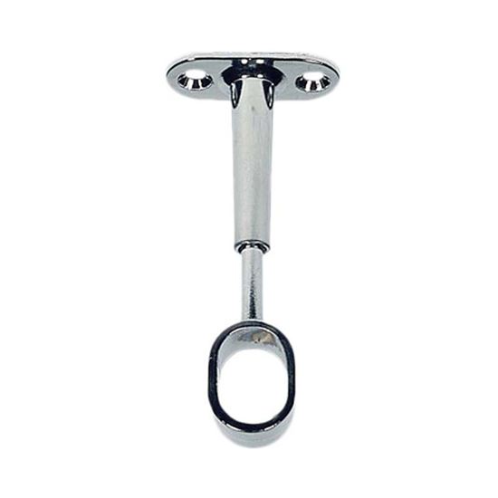 Immagine di REGGITUBO REGOLABILE, APERTO, OTTONATO, PER TUBO OVALE, 22X15 MM