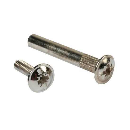 Immagine di VITE 4MAX14 MM, CON DISTANZIALE NICHELATO, 4MAX20 MM, 20 PEZZI