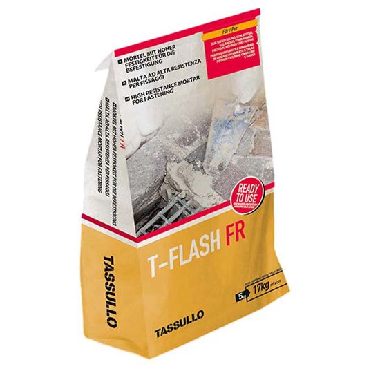 Immagine di MALTA TASSULLO, RAPIDA AD ALTA RESISTENZA, PER FISSAGGI E RICOSTRUZIONE, CONFEZIONE 5 KG