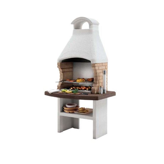 Immagine di BARBECUE PALAZZETTI BREST 2 LEGNA/CARBONELLA 110X77XH210 CM