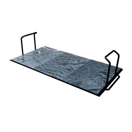 Immagine di PIETRA OLLARE PALAZZETTI, BIOPLATT EASY, CON SUPPORTO IN ACCIAIO VERNICIATO, 68 CM