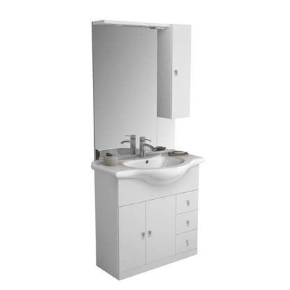 Immagine di MOBILE ECO 2, 3 CASSETTI, COLORE BIANCO, 85 CM