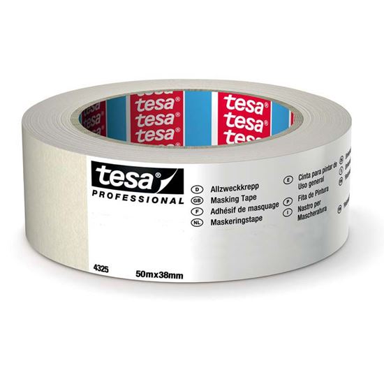 Immagine di NASTRO IN CARTA SEMICRESPATA, PER MASCHERATURA PROFESSIONALE, RESISTENTE ALL'UMIDITÀ, MT 50X38 MM