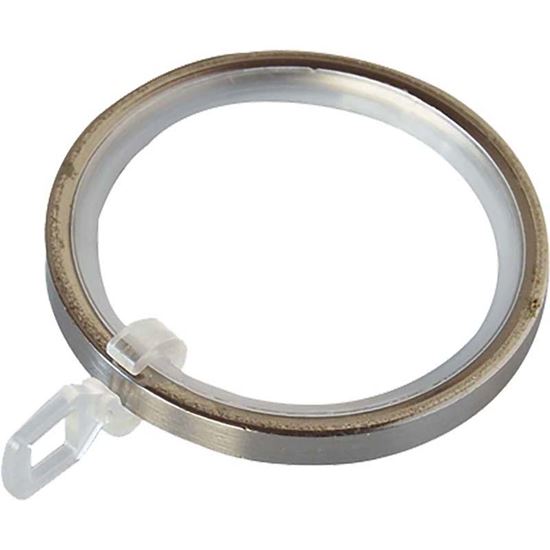 Immagine di ANELLI FERRO, EASY CONTEMPORANEO, CON GUAINA E GANCETTO, Ø 32 MM, NICKEL