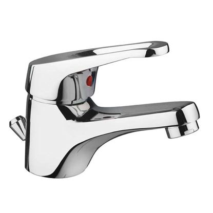 Immagine di MISCELATORE LAVABO, NICE, CON SCARICO HOSTAFORM, 1"1/4, COLORE CROMO