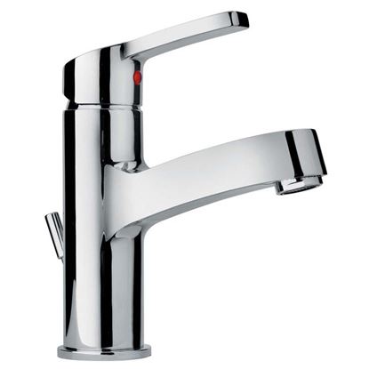 Immagine di MISCELATORE LAVABO PAINI, GREY, CON SCARICO HOSTAFORM, 1"1/4, COLORE CROMO