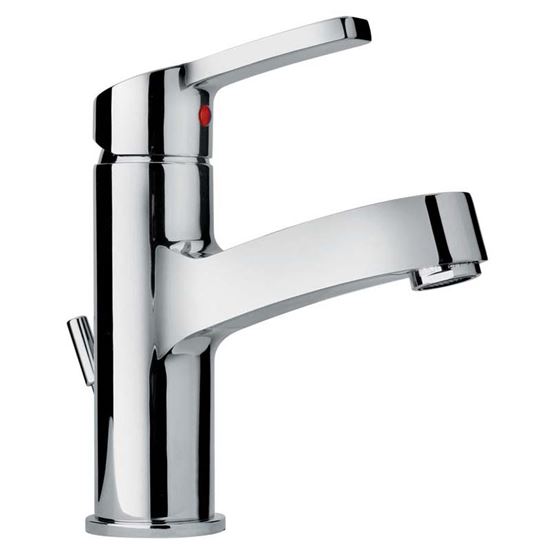 Immagine di MISCELATORE LAVABO PAINI, GREY, CON SCARICO HOSTAFORM, 1"1/4, COLORE CROMO