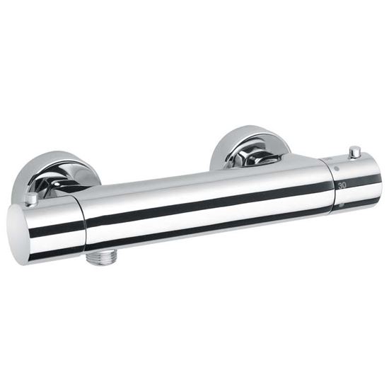 Immagine di MISCELATORE TERMOSTATICO DOCCIA, THERMO 3, DA ESTERNO, COLORE CROMO