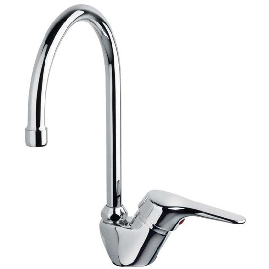 Immagine di MISCELATORE LAVELLO WINTER, CANNA ALTA GIREVOLE, COLORE CROMO