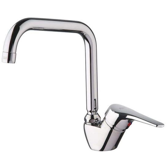 Immagine di MIX LAVELLO WINTER CANNA ALTA A 90° GIREVOLE CROMO PAINI