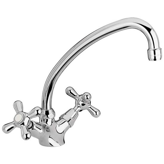 Immagine di MIX LAVELLO TOSCANA CANNA ALTA GIREVOLE CROMO FORTIS