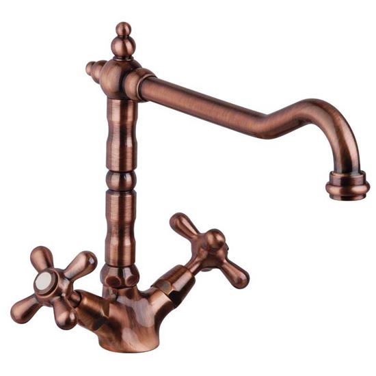 Immagine di MIX LAVELLO TOSCANA CANNA BAROCCO GIREVOLE RAME ANTICO FORTIS