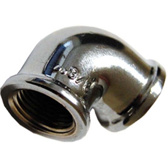 Immagine di CURVA 90° OTTONE CROMATO, FF 1/2"