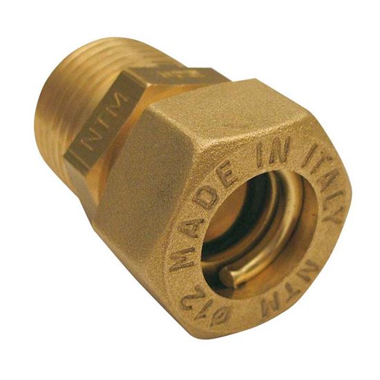 Immagine di RACCORDO MECCANICO DRITTO, RAME, M 3/4"X16 MM