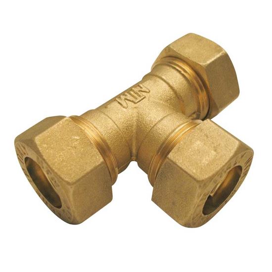 Immagine di RACCORDO TEE MECCANICO, RAME, Ø 18 MM