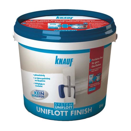 Immagine di STUCCO KNAUF, UNIFLOTT FINISH, PER CARTONGESSO, 8 KG