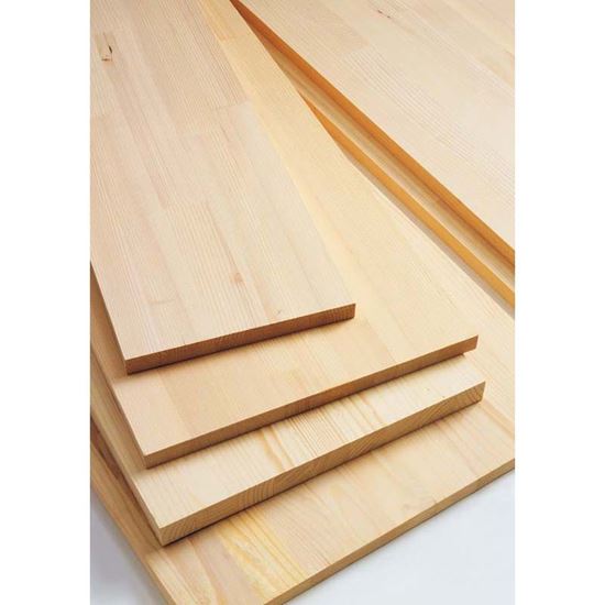 Immagine di TAVOLA LAMELLARE, ABETE, LISTA UNICA 18 MM, 200X60 CM