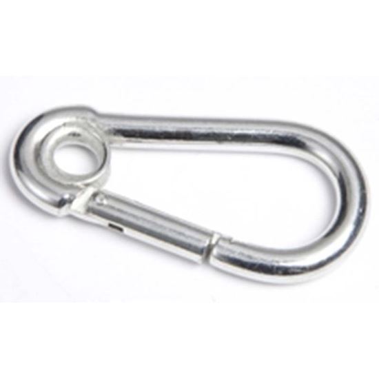 Immagine di MOSCHETTONE POMPIERE, CON REDANCE ZINCATE, 5X50 MM, 2 PEZZI