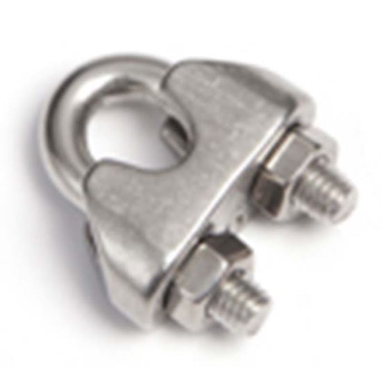 Immagine di MORSETTI PER FUNI, DIN 741, INOX AISI 316, 8 MM