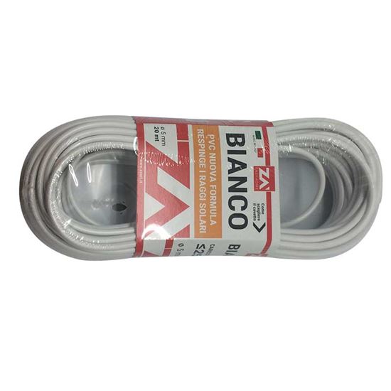 Immagine di CAVETTO BIANCO, MM 4,5X20 MT