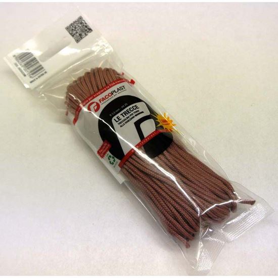 Immagine di TRECCIA VENEZIANA, COLORE MARRONE, MM 3X20 MT